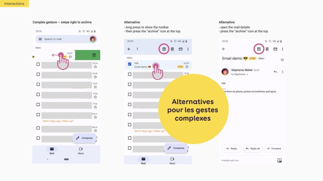 Gestion complexe et 2 alternatives pour la fonction archive de gmail