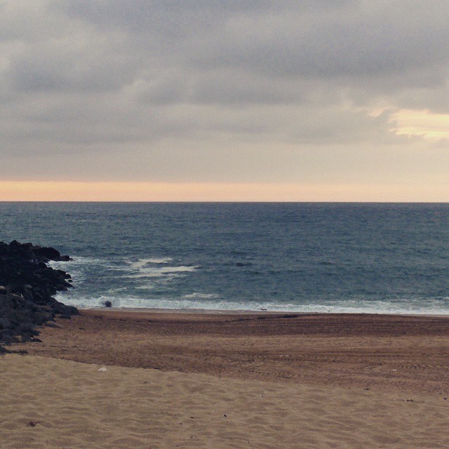 Vue de la plage de Biarritz 