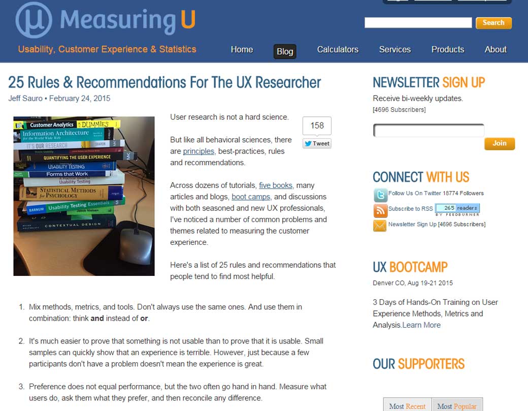 25 Rules & Recommendations For The UX Researcher