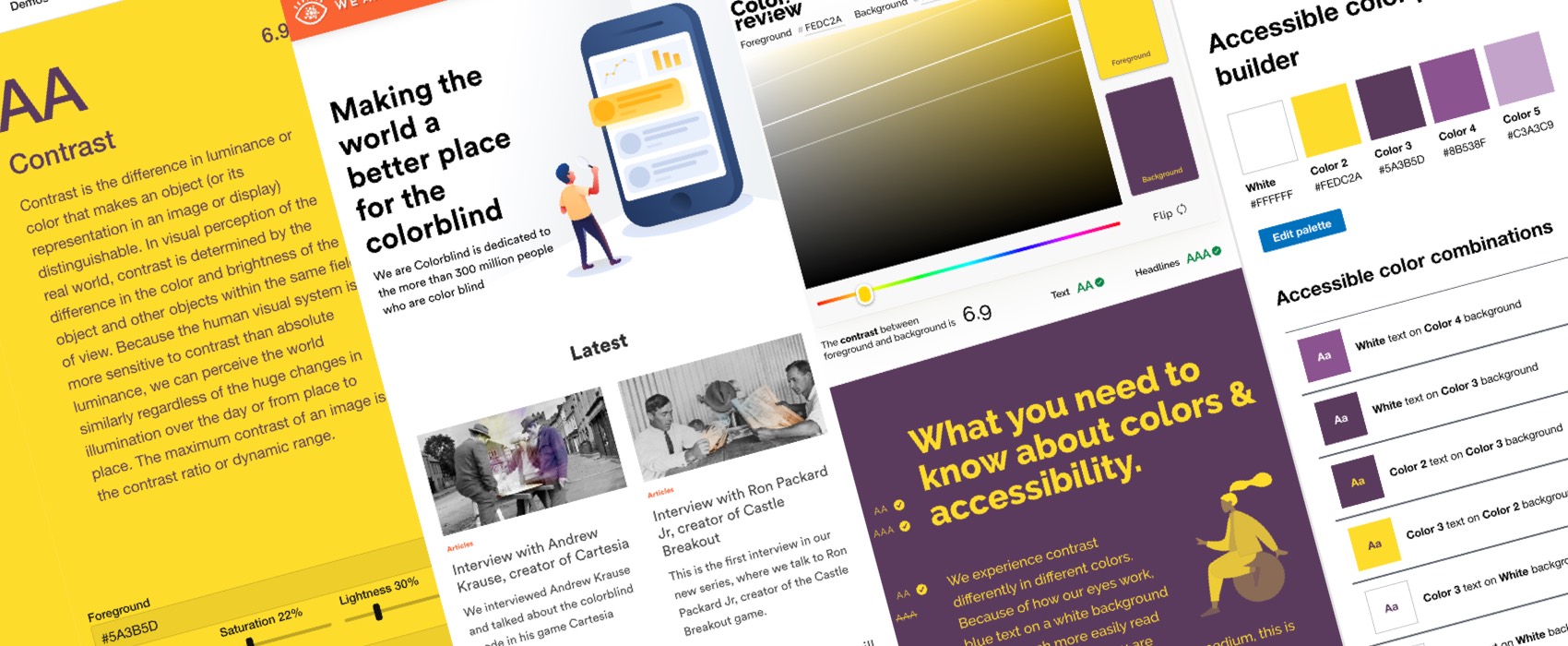 Accessibilité et couleurs : outils et ressources pour concevoir des produits accessibles