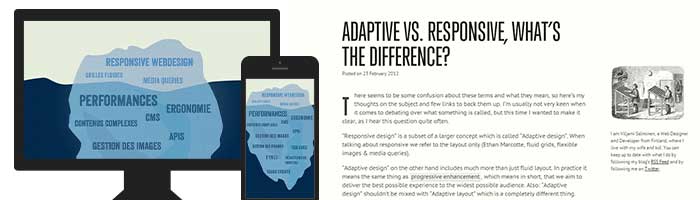 [Traduction] Adaptive VS Responsive : quelle est la différence ?