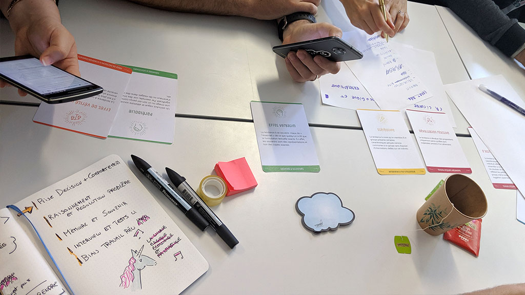 un autre groupe en plein travail