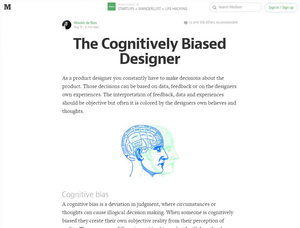 The Cognitively Biased Designer