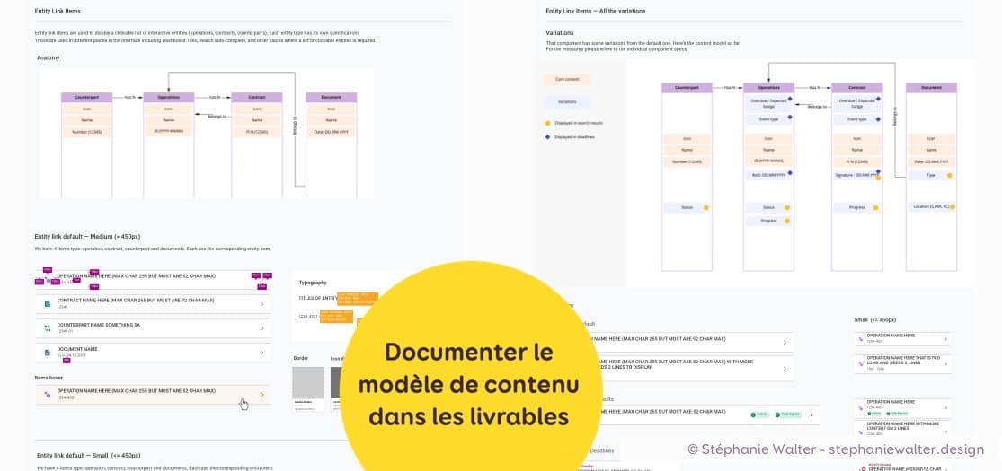 Exemple de documentation de composant dans Sketch