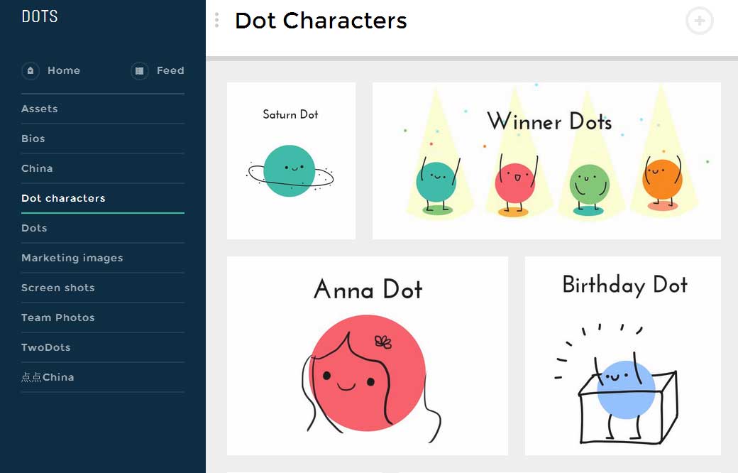 Character dots