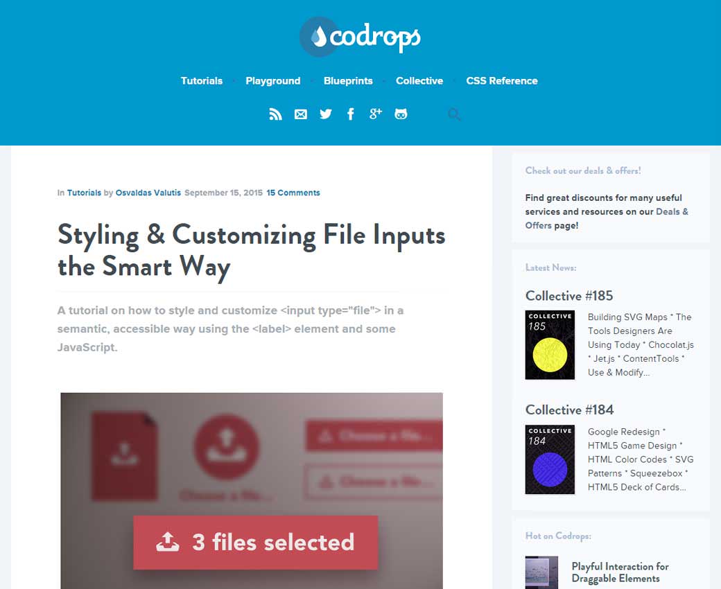 Styling & Customizing File Inputs the Smart Way