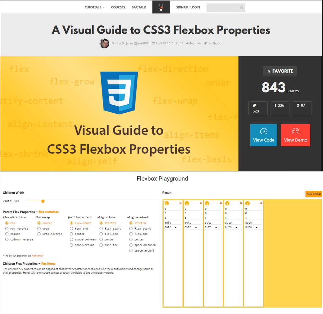 guide pour l’utilisation de flexbox