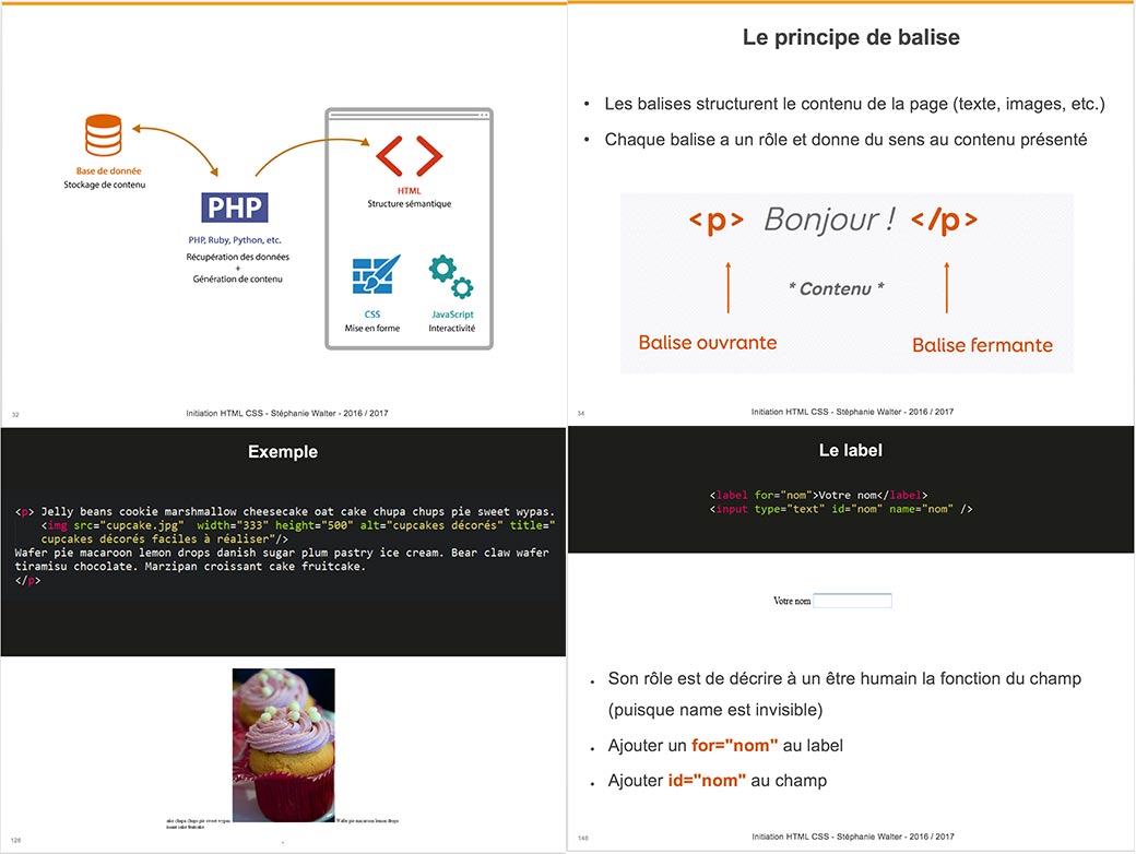 Formation HTML CSS, aperçu du cours d'initiation au HTML