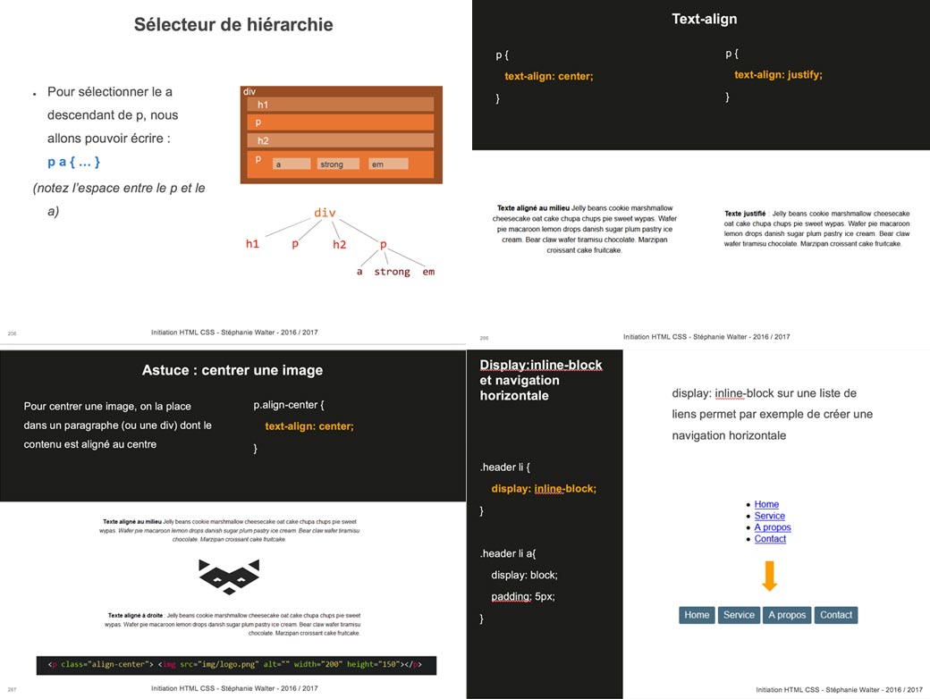 Formation HTML CSS, aperçu du cours d'initiation au CSS