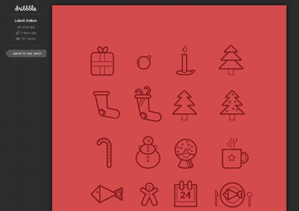 Cute Christmas icons 