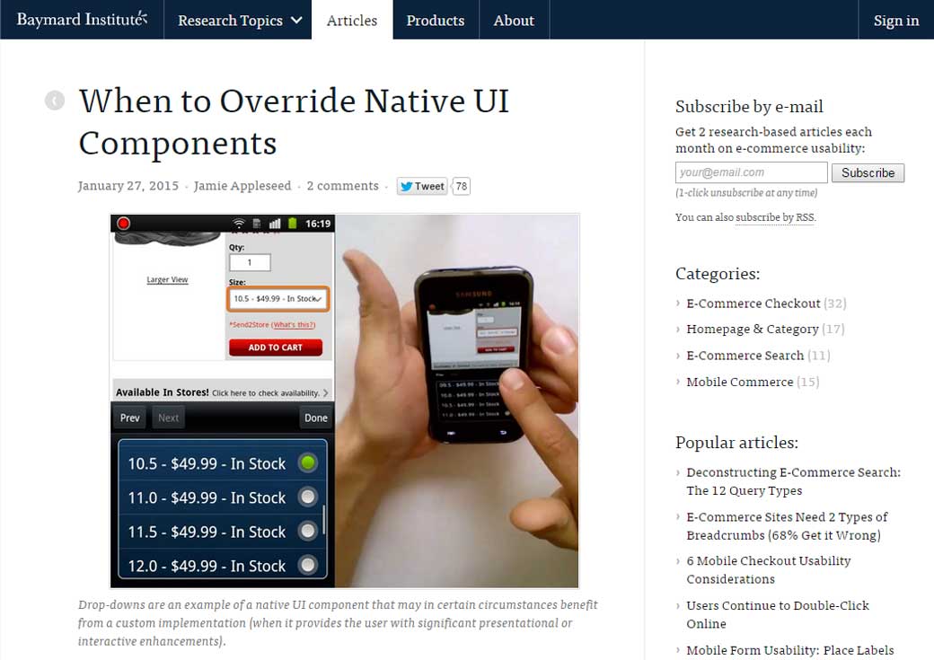 When to Override Native UI Components