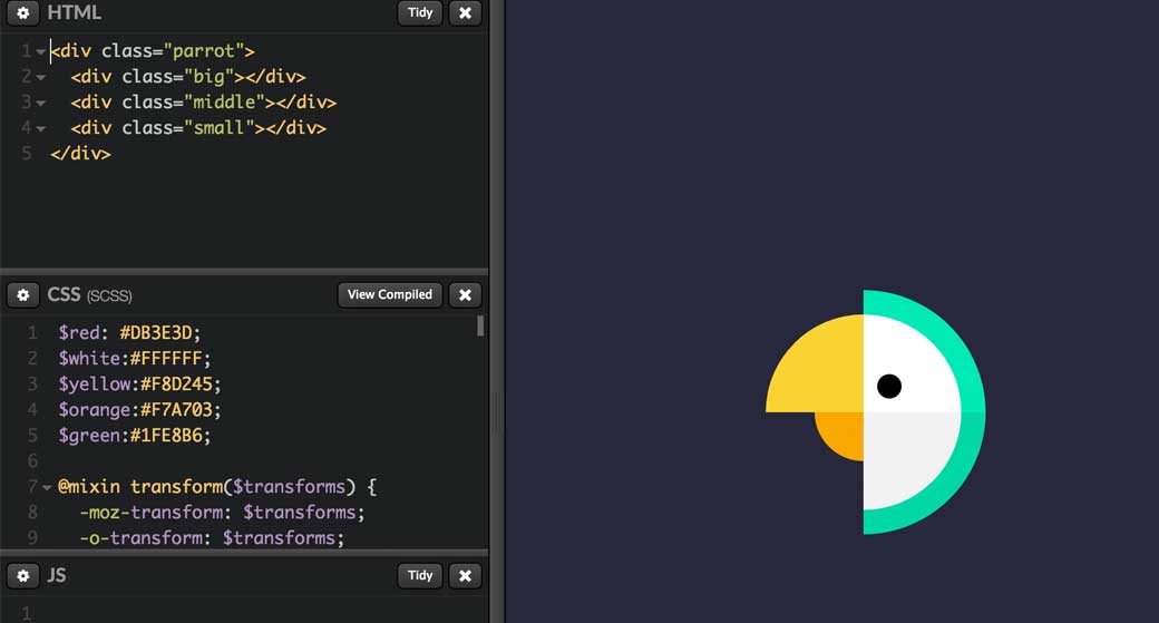 parrot CSS demo