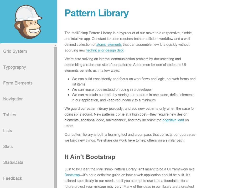 Mailchimp Pattern Lib