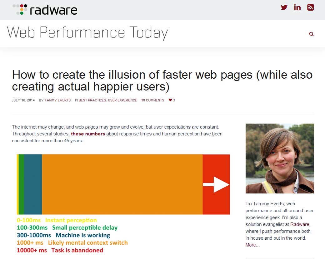 How to create the illusion of faster web pages (while also creating actual happier users)  