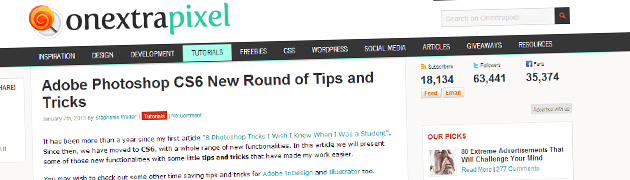 Adobe Photoshop CS6 New Round of Tips and Tricks - Onextrapixel