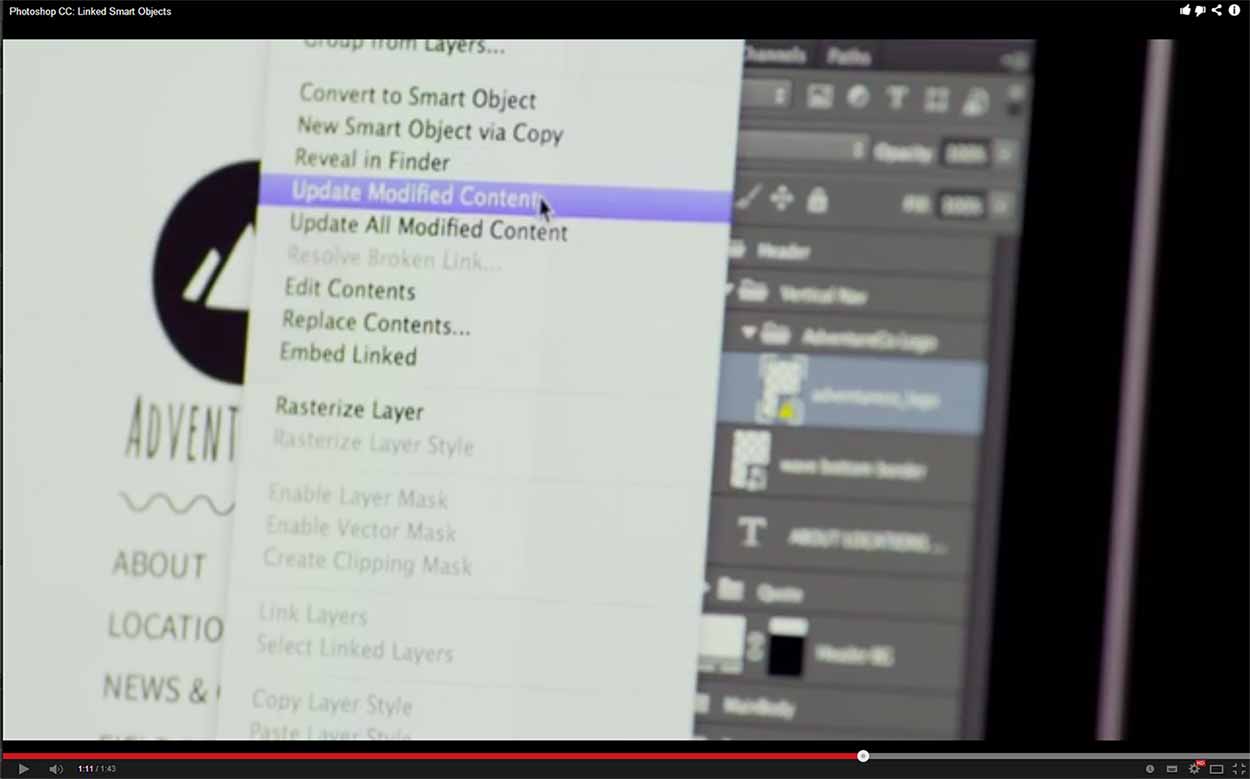 Photoshop CC: Linked Smart Objects