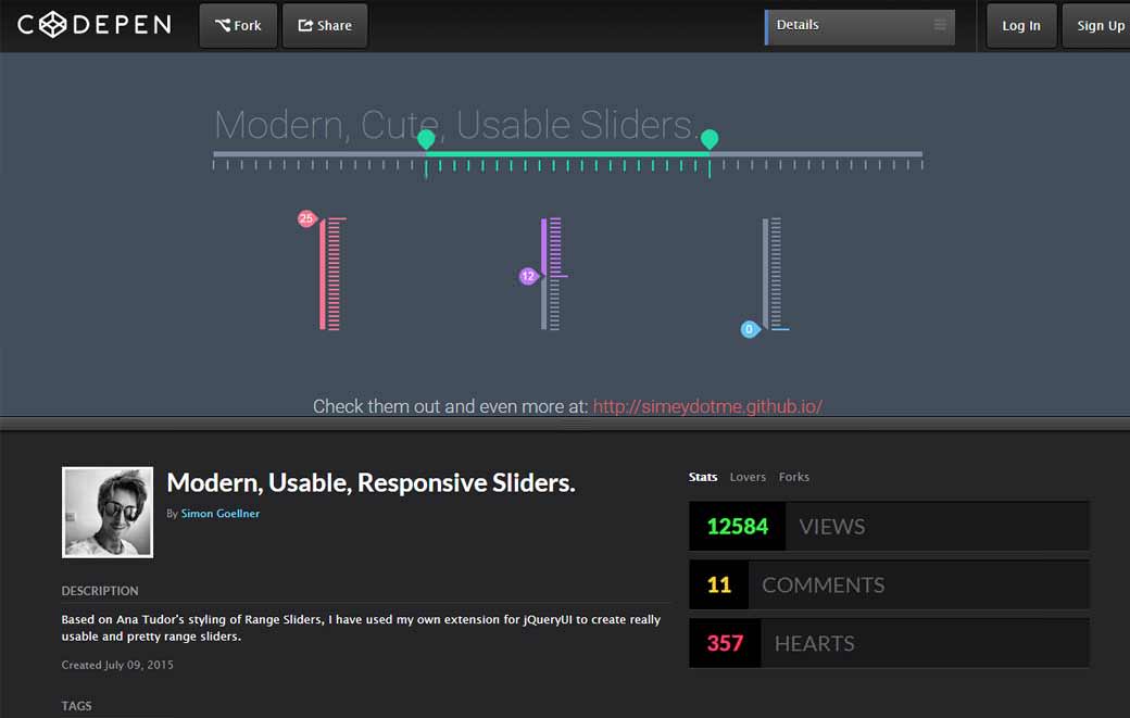 Modern, Usable, Responsive Sliders