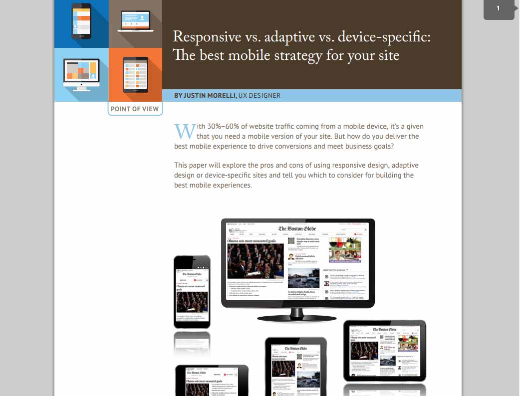 Responsive vs. adaptive vs. device-specific 