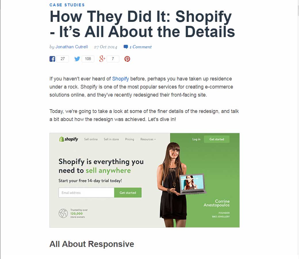 How They Did It: Shopify - It’s All About the Details