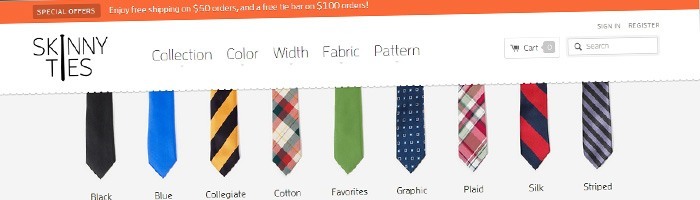 Skinny Ties: 211% de vente en plus grâce à son site responsive - chiffres et analyse