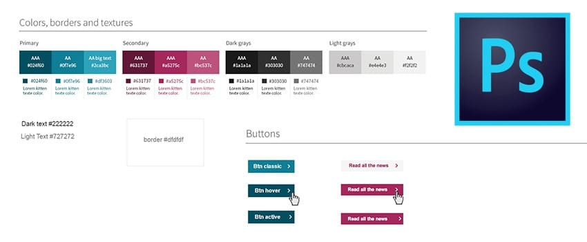 Photoshop Style Guide .PSD (et workflow)