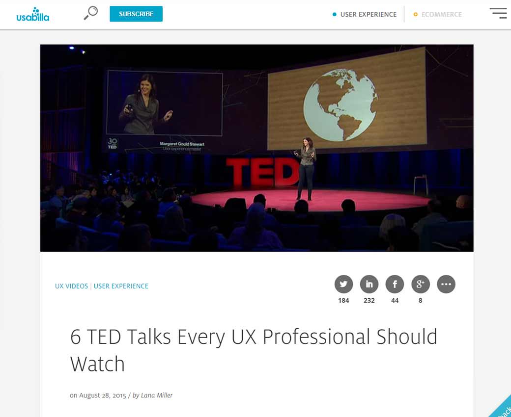 6 TED Talks Every UX Professional Should Watch