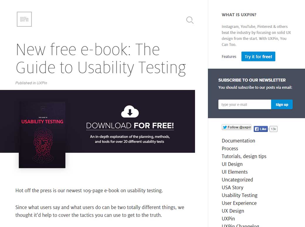 The Guide to Usability Testing