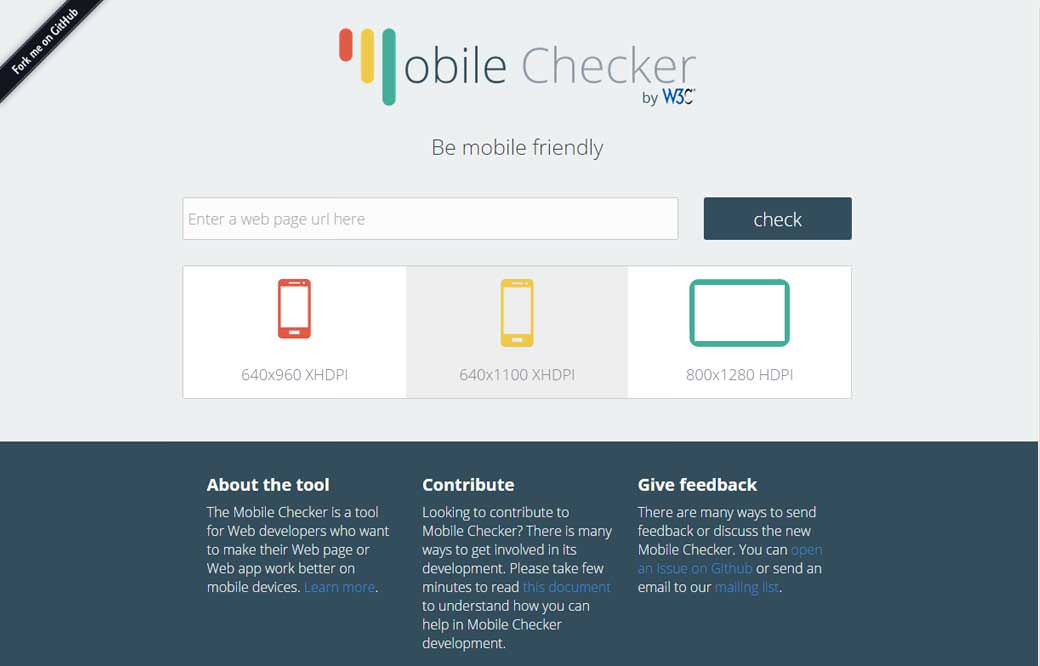 w3C mobile checker